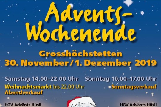 Weihnachtsmarkt Adventswochenende 19